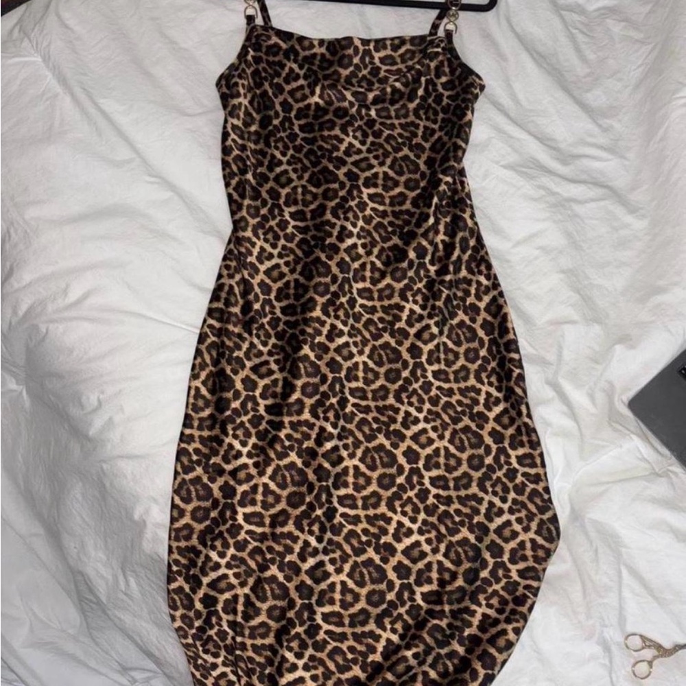 Michael Kors Animal Print Midi Dress